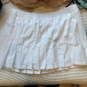 White tennis skirt with built in shorts